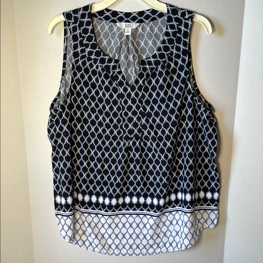 Croft & Barrow Women's Size XL Sleeveless Blouse Tank Top
